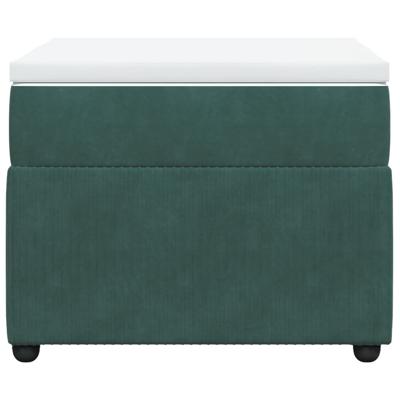 Boxspring met matras fluweel donkergroen 120x200 cm - thumbnail