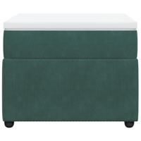 Boxspring met matras fluweel donkergroen 140x200 cm - thumbnail