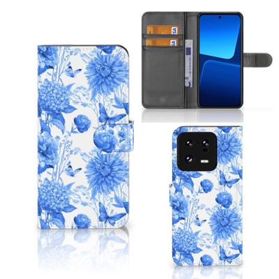 Hoesje voor Xiaomi 13 Pro Flowers Blue Hoesje voor Xiaomi 13 Pro Flowers Blue