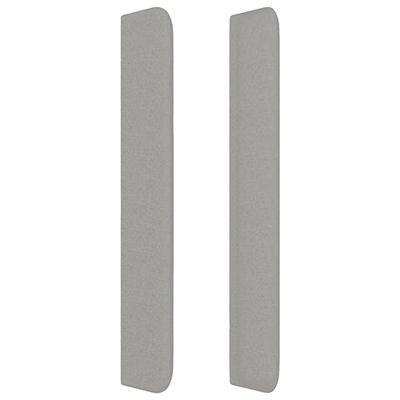 Boxspring met matras stof lichtgrijs 180x200 cm