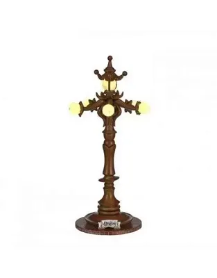 Lantern brown b/o h17,5xd8 cm Efteling kersthuisje Luville - Luville Lantern brown b/o h17,5xd8 cm Efteling kersthuisje Luville - Luville