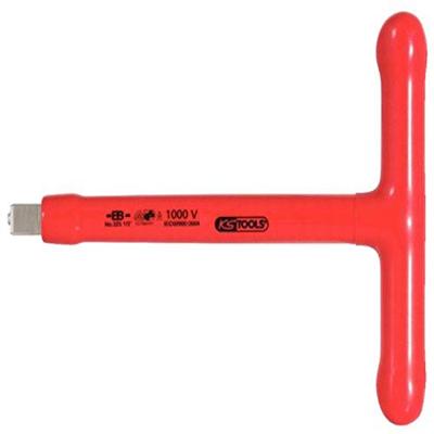 1/2 T-handgreep-steeksleutel met isolatie en schroefvergrendeling, 200 mm KS Tools 117.1205