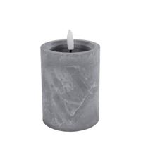 Kaars led ivar 1-pit h12,5 cm beton Van Manen - Van manen - thumbnail