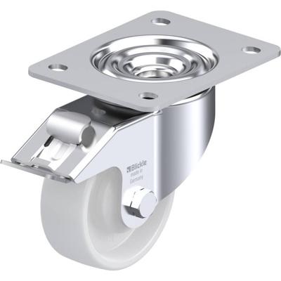 Blickle LK-PO 100KA-3-FI Zwenkwiel met rem Wieldiameter: 100 mm Draagvermogen (max.): 280 kg 1 stuk(s)