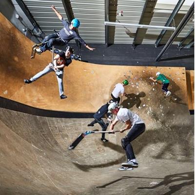 Chilli Pro Scooter BASE / ROCKY Universeel Stuntstep Zwart, Blauw