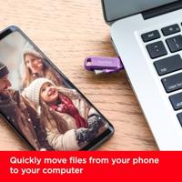 SanDisk Ultra Dual Drive USB-stick Retail 256 GB Lavendel SDDDC3-256G-G46L USB-A 3.2 Gen 1, USB-C 3.2 Gen 1 - thumbnail
