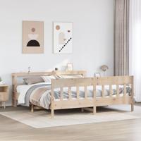 Bedframe zonder matras massief grenenhout 200x200 cm - thumbnail