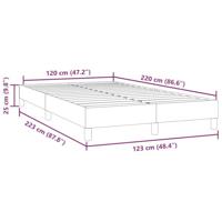 Bedframe zonder matras 120x220 cm fluweel donkergroen - thumbnail