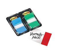 Post-it Index Standaard Duo Pack, 100 tabs, groen/blauw - thumbnail