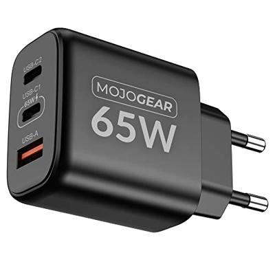 MOJOGEAR USB oplader 65W 2x USB-C / 1x USB poort