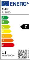 Alco AL-915LED Bureaulamp LED Zwart/antraciet 10 Watt 230 Volt - thumbnail
