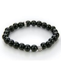 Monomen Men&apos;s Black Onyx Bracelet MM10832S - thumbnail