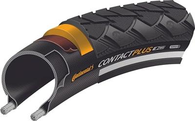 Buitenband Continental Contact Plus Reflex 28 x 1.40" / 37-622mm - zwart met reflectie Buitenband Continental Contact Plus Reflex 28 x 1.40" / 37-622mm - zwart met reflectie