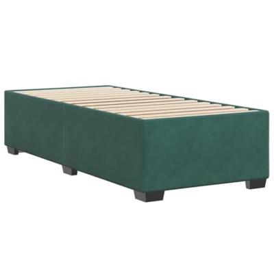 Bedframe zonder matras 90x190 cm fluweel donkergroen