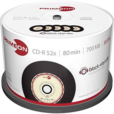 Primeon 2761108 CD-R 80 disc 700 MB 50 stuk(s) Spindel Vinyl