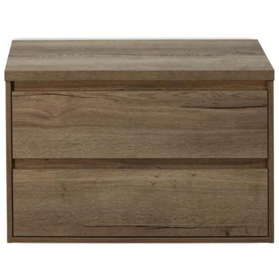 Porto Badmeubelset 90 cm - Tabacco - Wastafelbovenblad Tabacco
