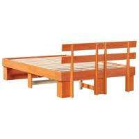 Bedframe Wasbruin 135 x 190 cm Massief grenenhout - thumbnail
