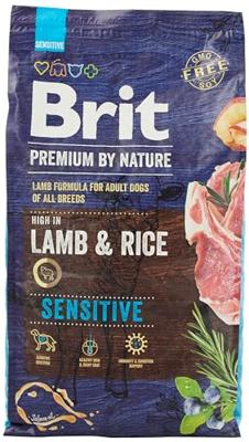 BRIT Premium by Nature Adult Sensitive Lamb and Rice - droog hondenvoer - 8 kg