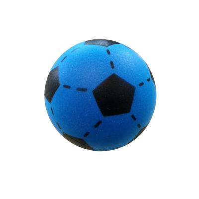 Overige Merken Soft voetbal 20 cm blauw/zwart
