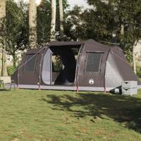 VidaXL Tunneltent 4-persoons waterdicht bruin - thumbnail