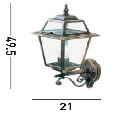 Searchlight Klassieke buitenlamp UpNew Orleans bronsbruin - 1521