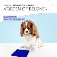 Eat Slow Live Longer Lick Mat Bones Blue - thumbnail