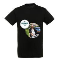 T-shirt voor mannen bedrukken - Zwart - L - thumbnail