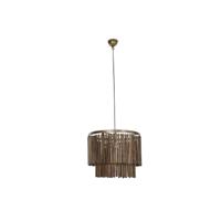 Plafondlamp Home ESPRIT Bruin Gouden Hout Metaal Mangohout 50 W 60 x 60 x 48 cm - thumbnail