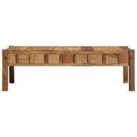 Salontafel Bruin 110 x 55 x 35 cm Massief gerecycled hout - thumbnail