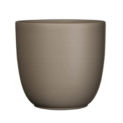 Bloempot Pot rond es/9 tusca 9 x 10 cm taupe mat Mica - Mica decorations Bloempot Pot rond es/9 tusca 9 x 10 cm taupe mat Mica - Mica decorations