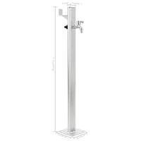 VidaXL Tuinwaterkolom 95 cm aluminium - thumbnail