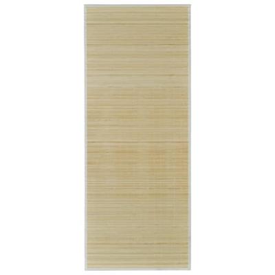 VidaXL Tapijt rechthoekig 80x300 cm bamboe naturel
