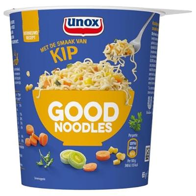 Unox Good Noodles Cup Kip 8 x 65 g bij Jumbo Unox Good Noodles Cup Kip 8 x 65 g bij Jumbo