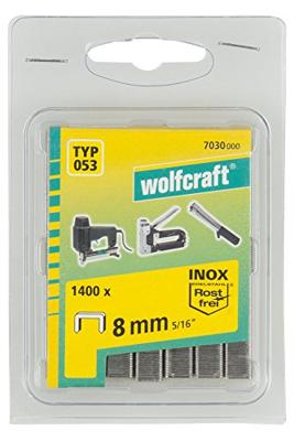 Wolfcraft Breedrugnieten | Type 053 | INOX | 8mm | 1400 stuks - 7030000 Wolfcraft Breedrugnieten | Type 053 | INOX | 8mm | 1400 stuks - 7030000