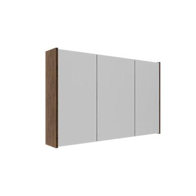 Saniclass Holz Frame Spiegelkast - 100x63x16cm - inclusief zijpanelen - Walnut pure SW1420838/SW1212817
