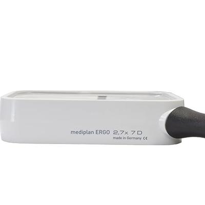 Eschenbach 2668950 Vergrootglas Vergrotingsfactor: 2.7 x Lensgrootte: (l x b) 90 mm x 50 mm Zwart