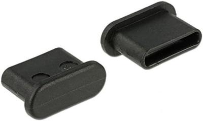 Delock 64014 Stofbescherming voor USB type-C-bus zonder handgreep 10 stuks zwart 10 stuk(s) Delock 64014 Stofbescherming voor USB type-C-bus zonder handgreep 10 stuks zwart 10 stuk(s)