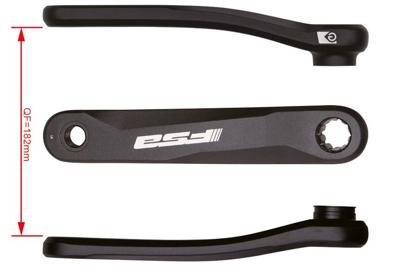 FSA E-Bike Chainset Crankarm 170mm - Zwart FSA E-Bike Chainset Crankarm 170mm - Zwart