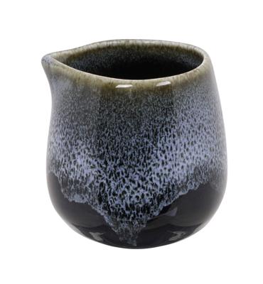 Zwart Handgemaakte Schenkbakje - Uniek Keramiek - 250ml Zwart Handgemaakte Schenkbakje - Uniek Keramiek - 250ml