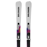 Salomon E Addikt Pro 66 + Mi12 GW F80 Ski White/Race Blue/Rhodamine 163 - thumbnail