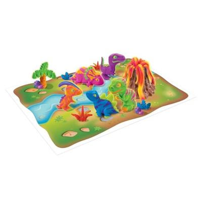 LEXIBOOK - Dinosaurusset in kneedbare en fluorescerende boetseerklei