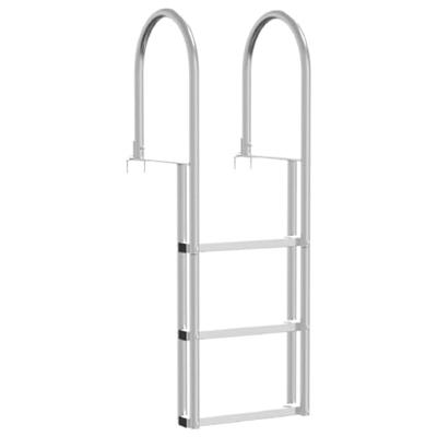 xl Dock ladder Zilver 45 x 11.5 x 134 cm Aluminium