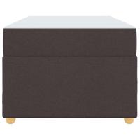 Bedframe met matras Donkerbruin 90 x 200 cm Stof - thumbnail