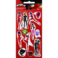 Zag Heroez Stickers Miraculous Glanzend Junior Rood - thumbnail