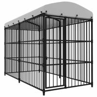 Hondenkennel voor buiten met dak 300x150x210 cm - thumbnail