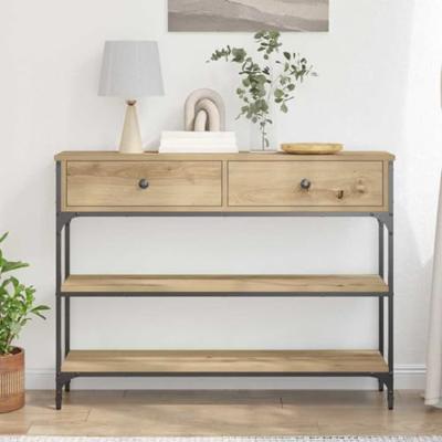 Wandtafel met lade Artisan Eiken 72.5 x 25 x 75 cm Bewerkt hout