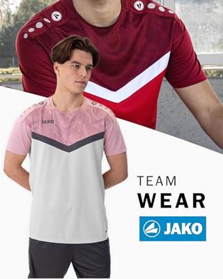 JAKO 6124 T-Shirt Iconic - Zachtgrijs/Dusky Pink/Anthra Light - M