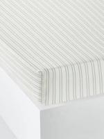 Hoeslaken kind JUNGLE PARADISE gestreept ivoor - thumbnail