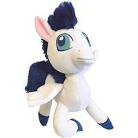 GLORIA Fuyur Pluche dier voor honden, maat 34 cm, hondenspeelgoed, pluche dier met geluid, zachte textuur, zeer robuust, wit met blauwe crin - thumbnail