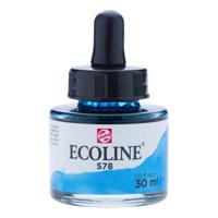 Talens Ecoline waterverf flacon van 30 ml, hemelsblauw (cyaan) - thumbnail